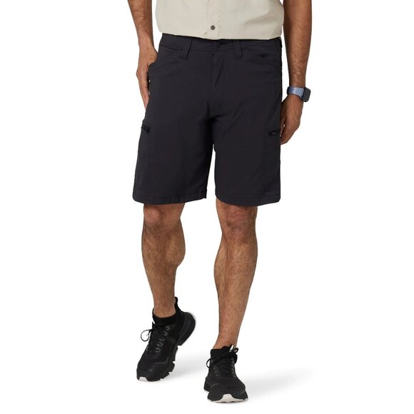 Wrangler Performance Zip Cargo Short Relaxed Fit UPF 50+ Mens Size 32, 48 Black - Picture 1 of 13